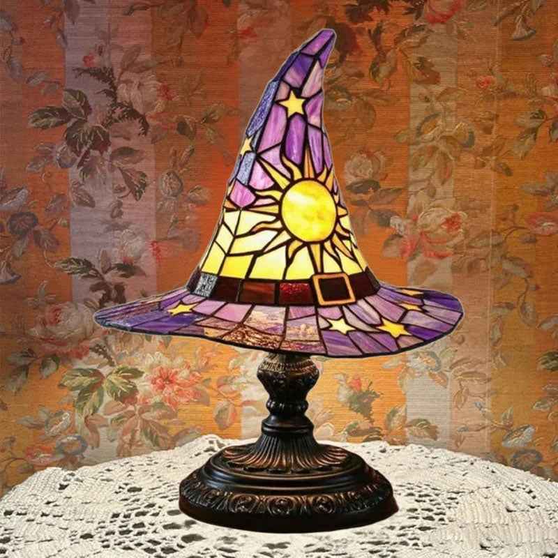 Glowing Sorceress Hat Lamp for Seasonal Room Decor