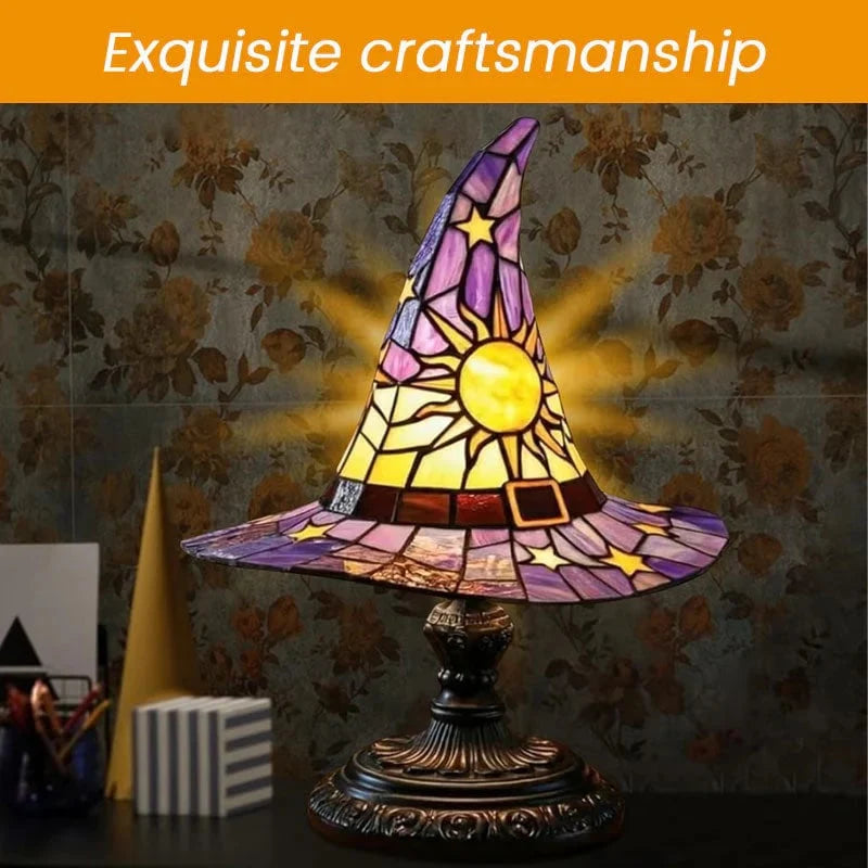 Glowing Sorceress Hat Lamp for Seasonal Room Decor