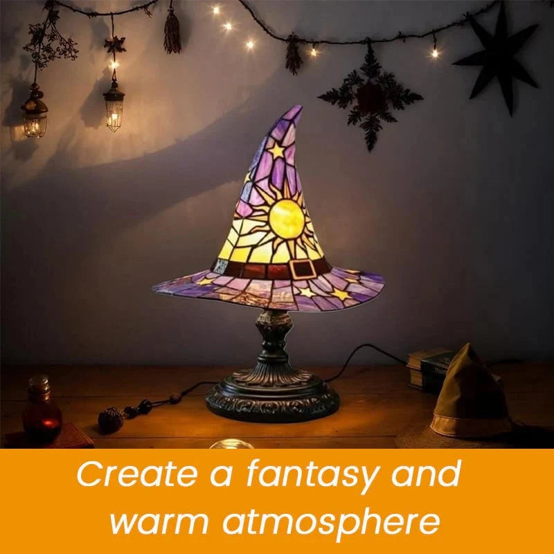 Glowing Sorceress Hat Lamp for Seasonal Room Decor