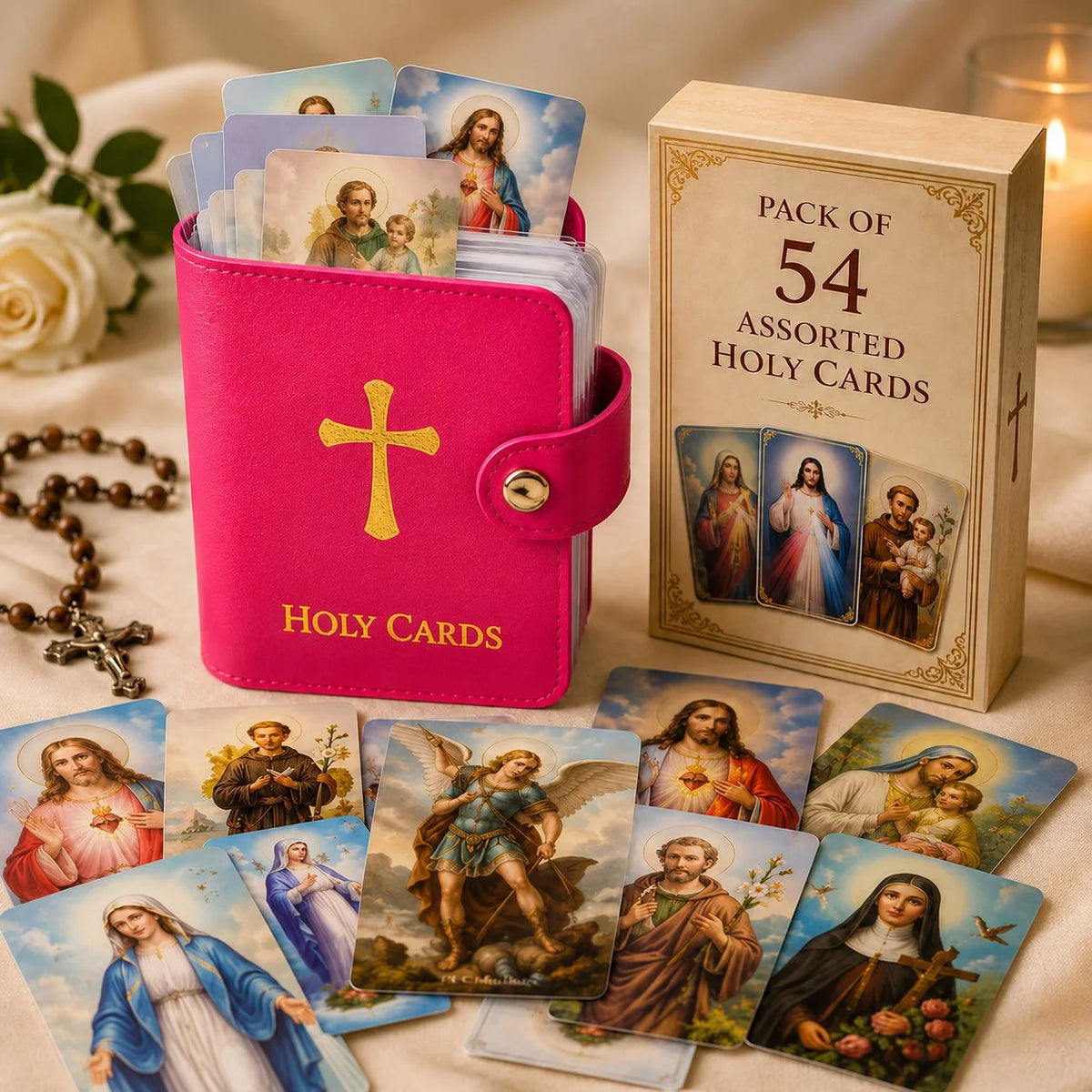 Vehicle-Ready Catholic Faux – Snap Closure for Practical Car Use
