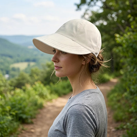 Purpose-Built Wide Curved Brim – UPF 50+ All-Round UV Sun
