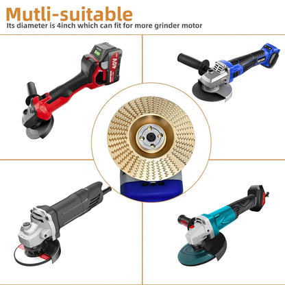Versatile Wood Carving Disc Set for Angle Grinders