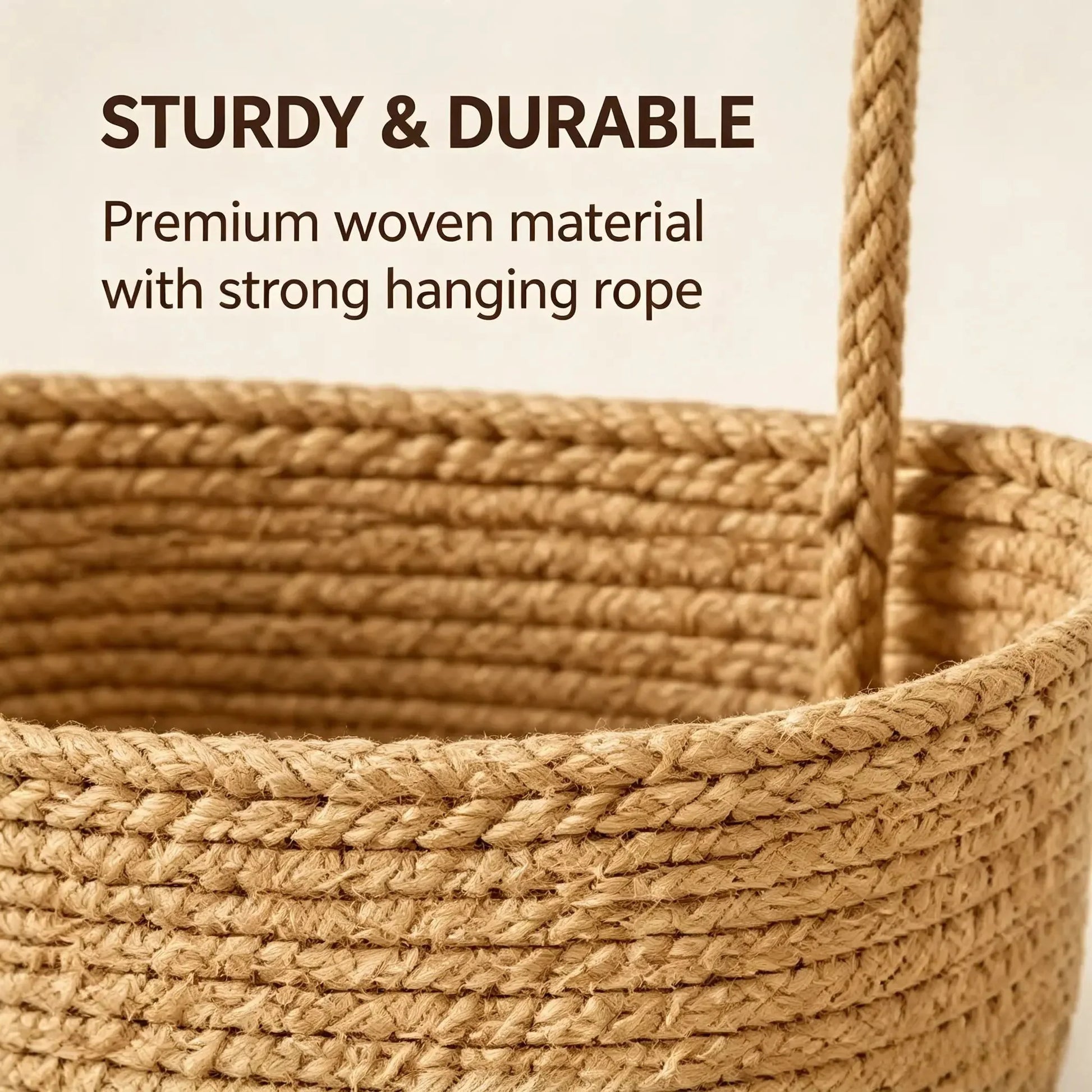 Space-Saving Woven Cotton 3-Tier Over-Door