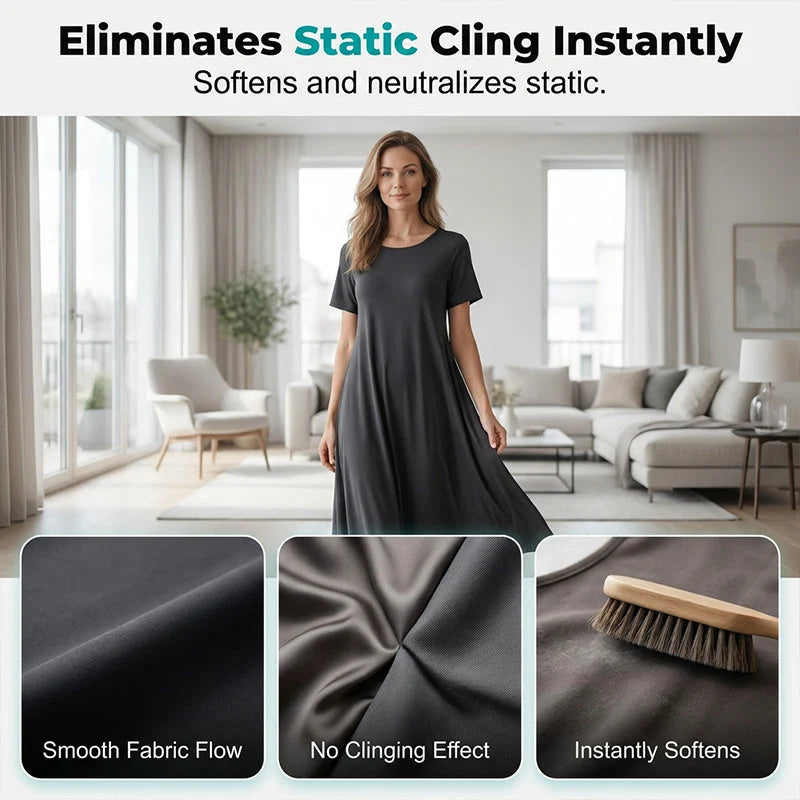 Purpose-Built Instant wrinkle release – no iron, travel-ready