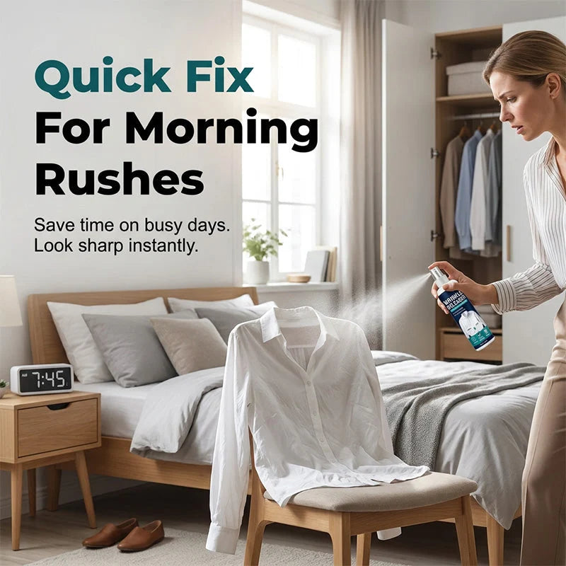 Purpose-Built Instant wrinkle release – no iron, travel-ready