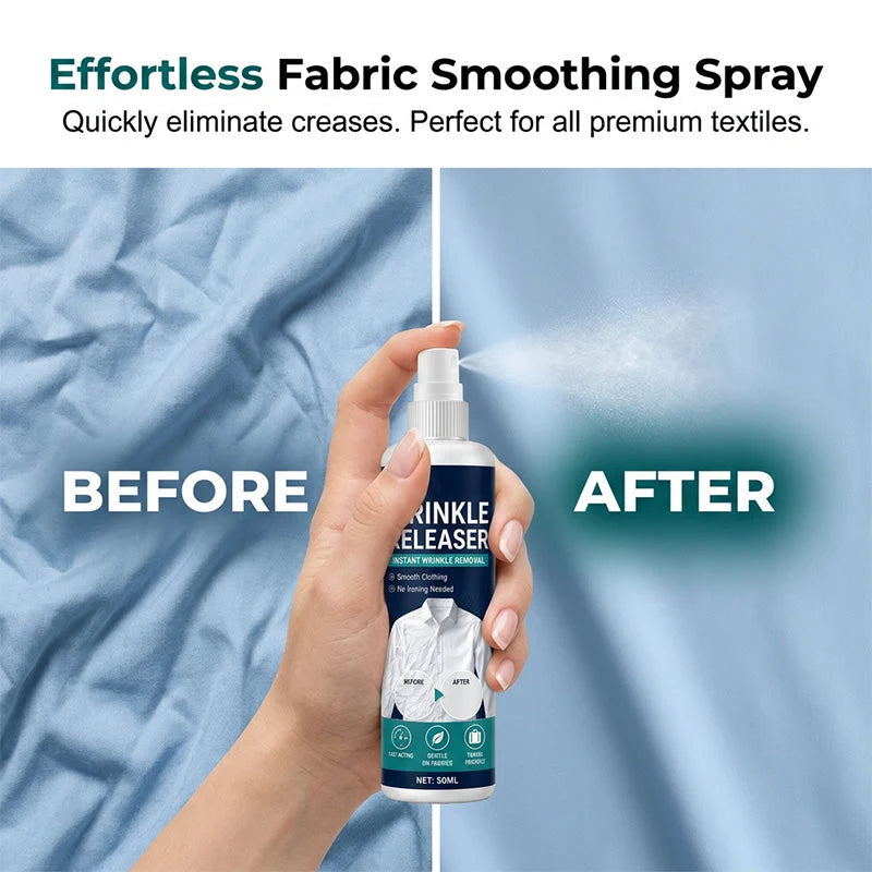 Purpose-Built Instant wrinkle release – no iron, travel-ready