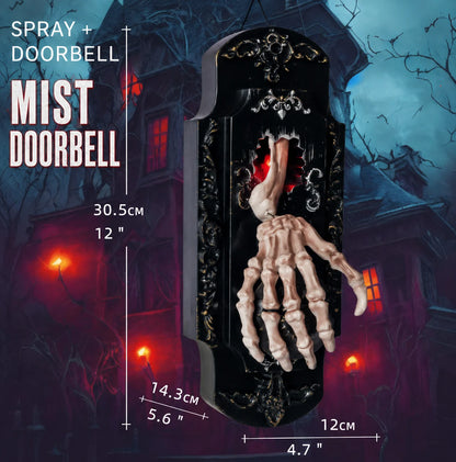 Vehicle-Ready Hanging Doorbell Touch/Motion Activated Skeleton Hand