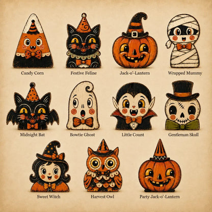 Purpose-Built Vintage Wooden Character Tabletop Decor for Everyday Use