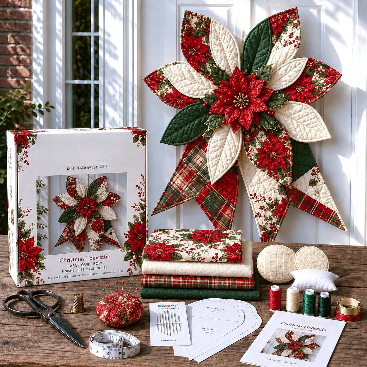 Hands-On Large Patchwork Bow Sewing Kit for Creative Play