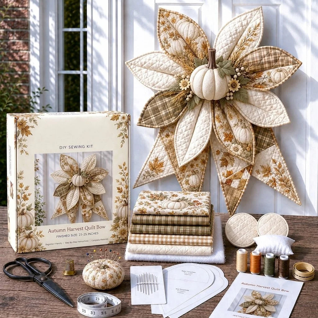Hands-On Large Patchwork Bow Sewing Kit for Creative Play