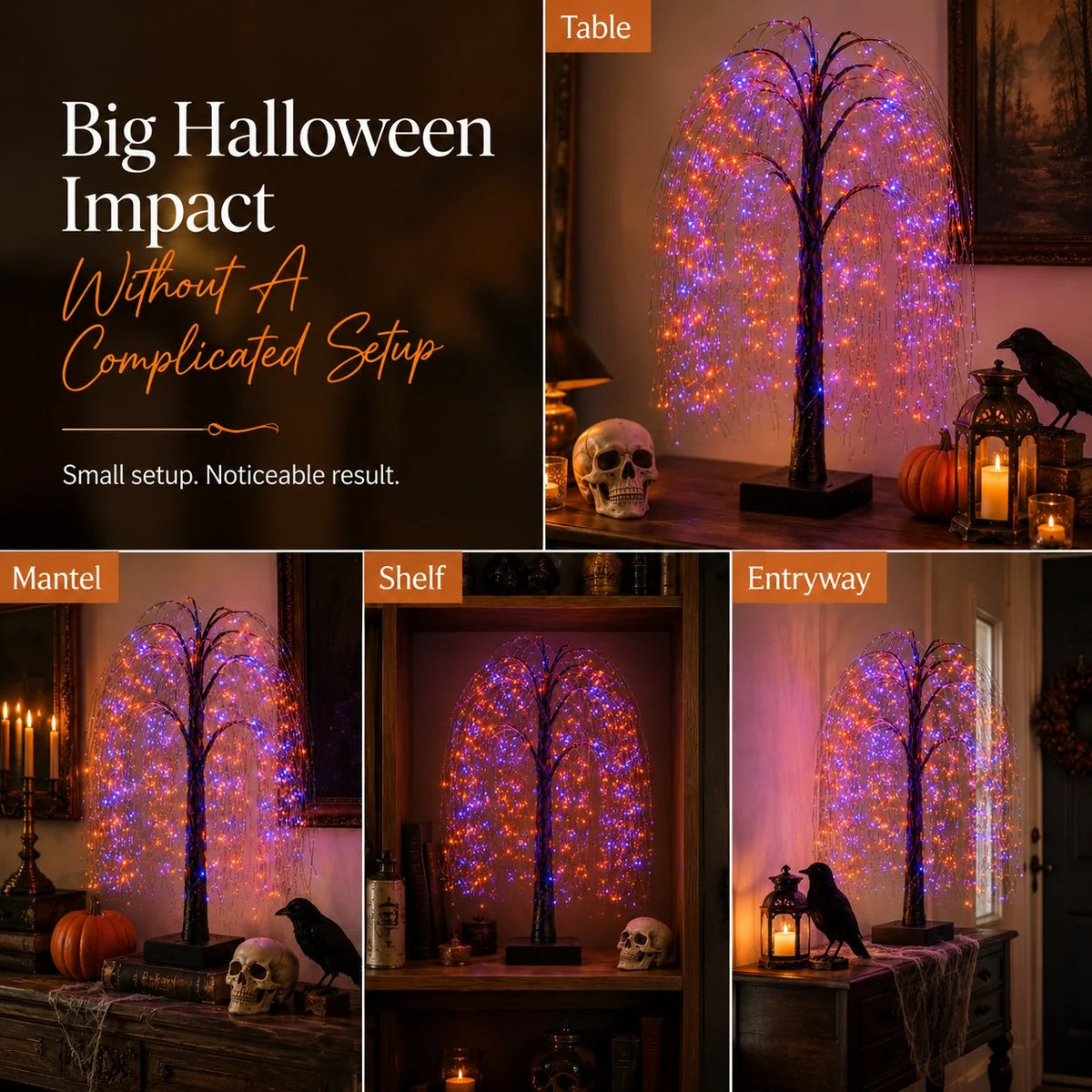 Decorative Spooky Tree Light for Focused Lighting