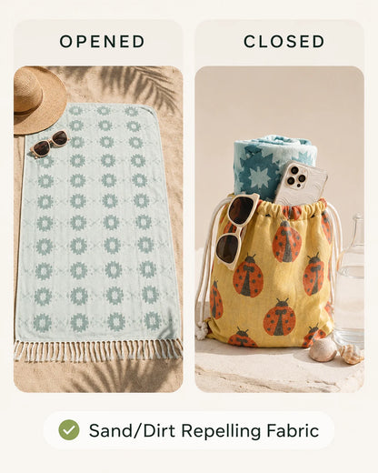 Sand Cloud 2-in-1 Turkish Cotton Towel Backpack