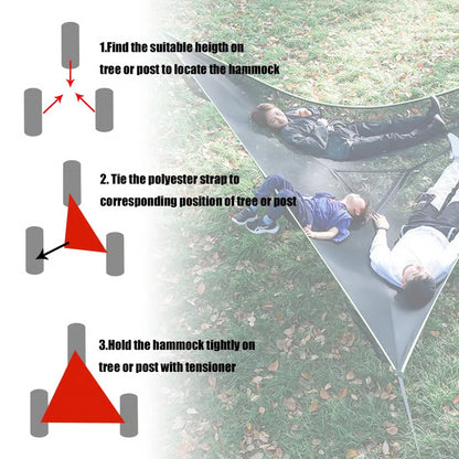 Purpose-Built Triangular Camping Hammock for Everyday Use