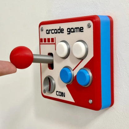 Hands-On Retro Arcade Game Wall Switch Panel for Creative Play
