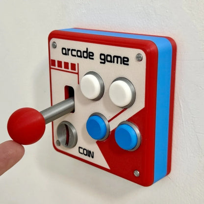 Hands-On Retro Arcade Game Wall Switch Panel for Creative Play