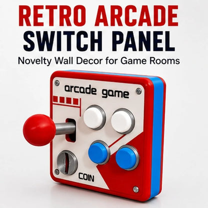 Hands-On Retro Arcade Game Wall Switch Panel for Creative Play