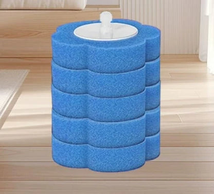 Hands-On Toilet Scrubber Kit with Self-Cleaning Disposable Pads – No