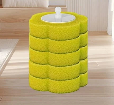 Hands-On Toilet Scrubber Kit with Self-Cleaning Disposable Pads – No