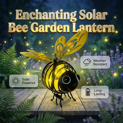 Outdoor Solar Powered Hanging Bee Garden Light for Garden Display