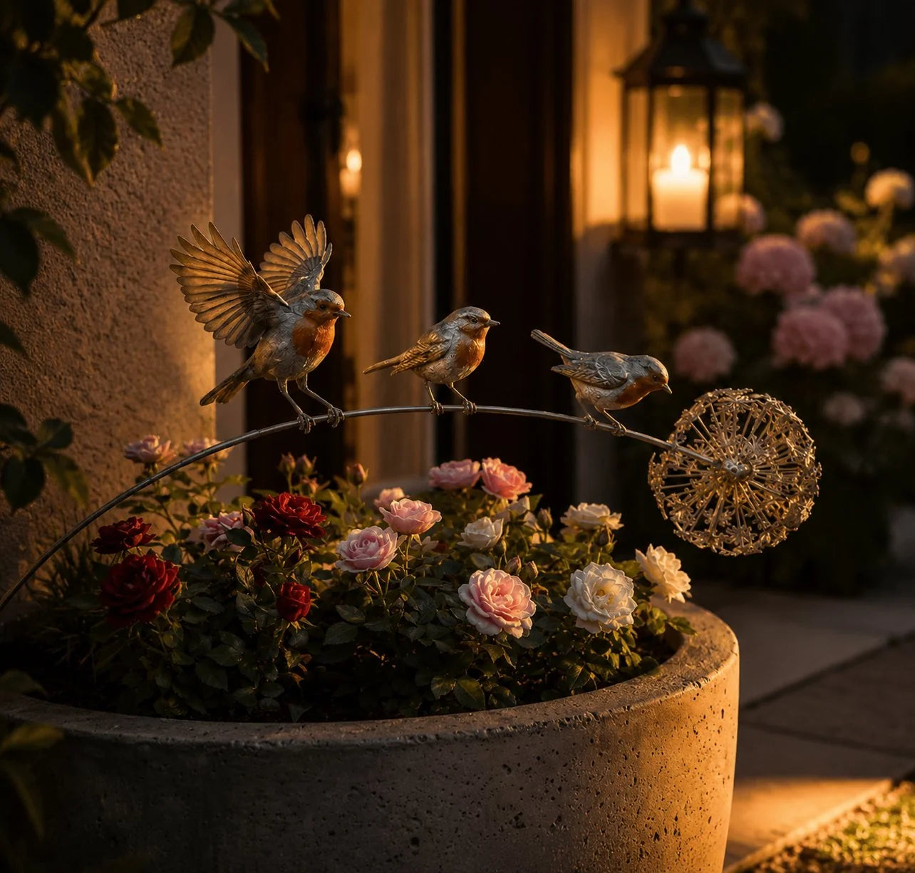 Outdoor-Ready Robin Memorial Garden – Are Near” for Garden Display