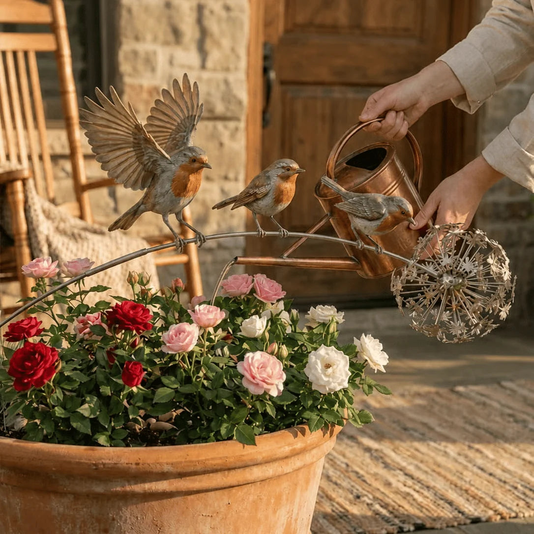 Outdoor-Ready Robin Memorial Garden – Are Near” for Garden Display