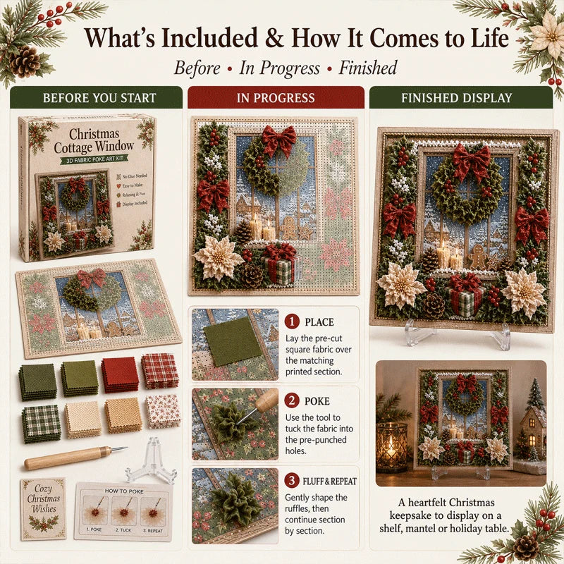 Purpose-Built 3D-kerststof-poke-art-set for Everyday Use