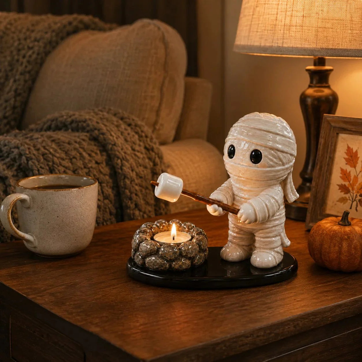 Decorative Campfire Tealight Holder for Focused Lighting