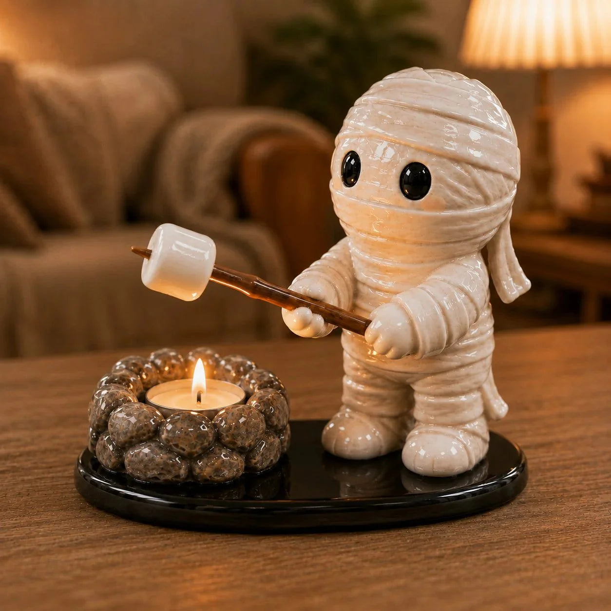 Decorative Campfire Tealight Holder for Focused Lighting