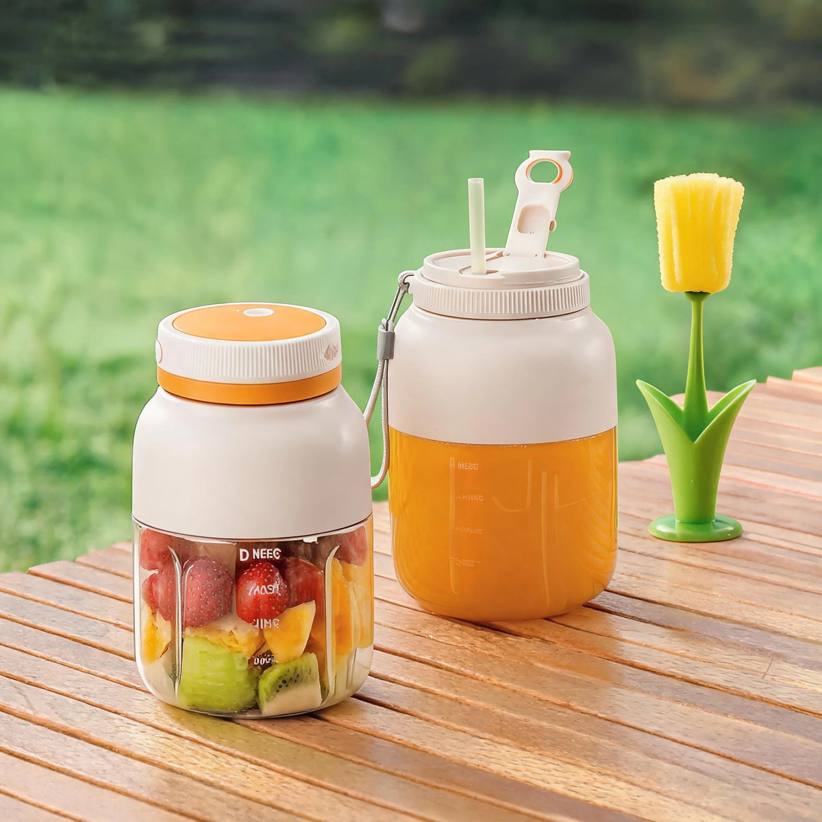 Practical 1300ml Self-Cleaning Portable Juicer Cup for Kitchen Prep