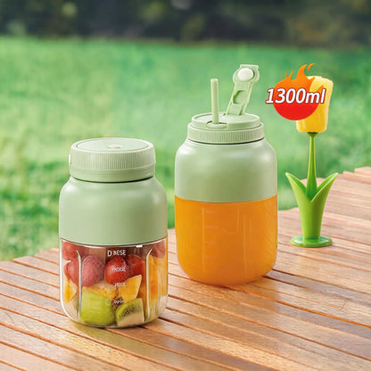Practical 1300ml Self-Cleaning Portable Juicer Cup for Kitchen Prep