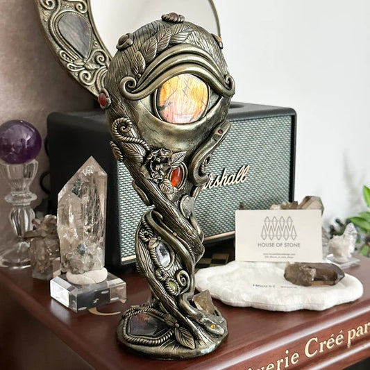 Workshop-Ready Handmade Black Obsidian Scrying Mirror – Crystal
