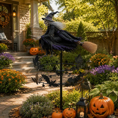Outdoor The Enchanted Witch Garden Wind Spinner for Garden Display