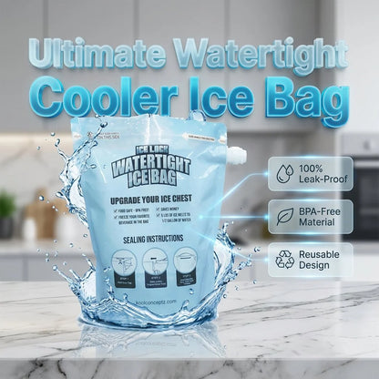 Distinctive Large-Capacity Leak-Proof Ice Bag – Reusable Cooler Ice