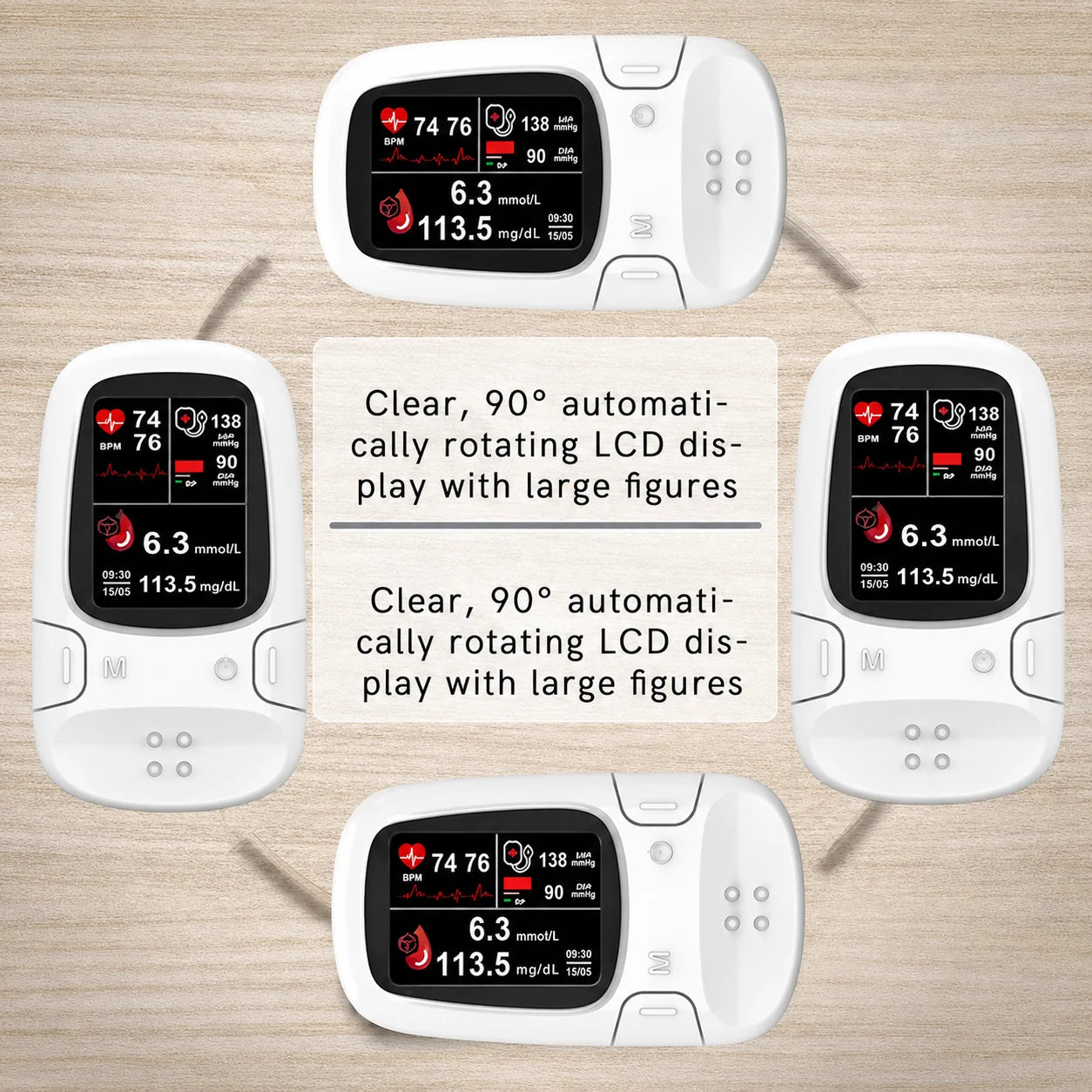 Distinctive Multi-Function Health Monitoring Device for Everyday Wear