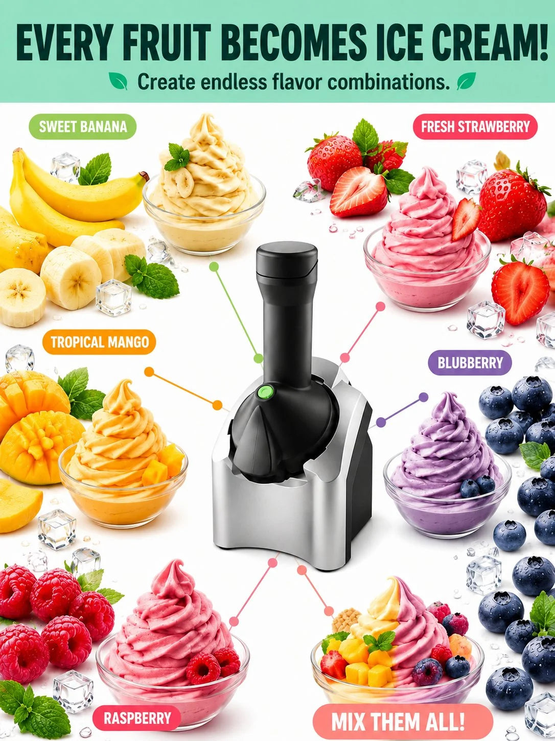 Purpose-Built Fully automatic ice cream machine, homemade ice cream
