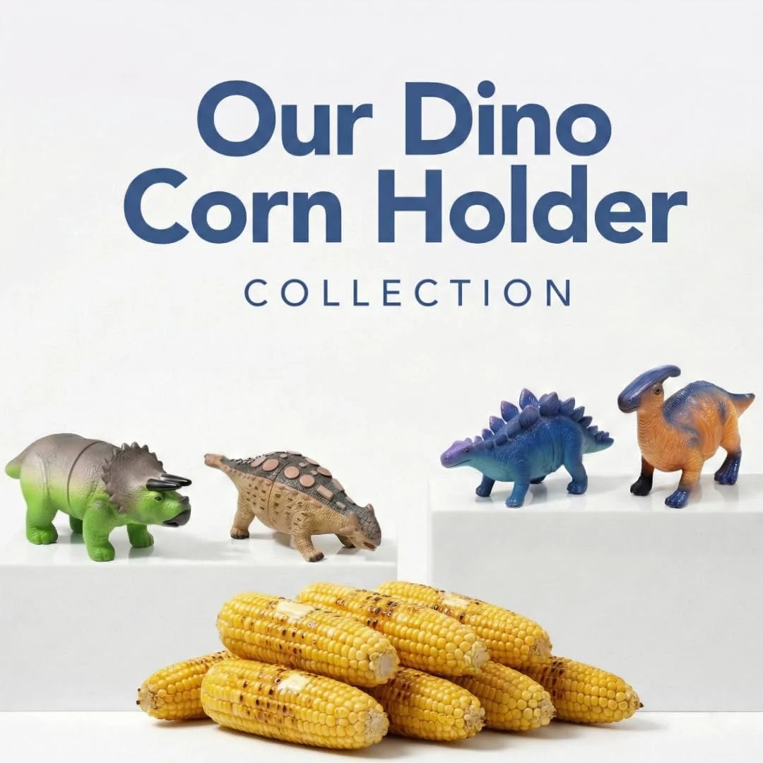 Practical Dinosaur Corn Holders for Corn On The Cob - Funny Corn Cob
