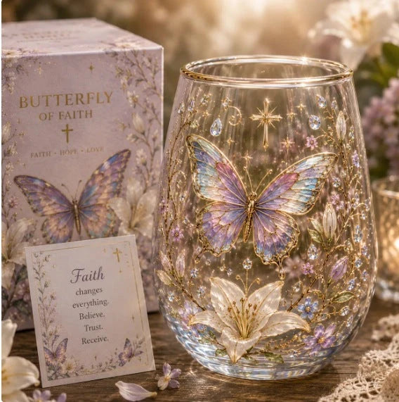 Garden Morning Bliss Printed Glass Tea Cup Collection