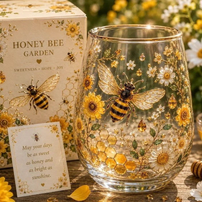 Garden Morning Bliss Printed Glass Tea Cup Collection