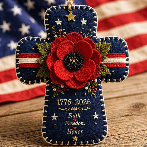 Hands-On DIY Patriotic flower Cross Ornament Kit for Creative Play