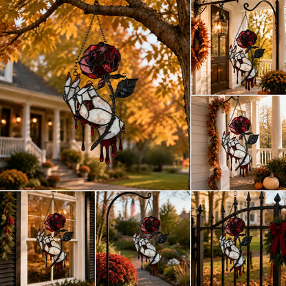 Purpose-Built Hand-painted bleeding rose hanging