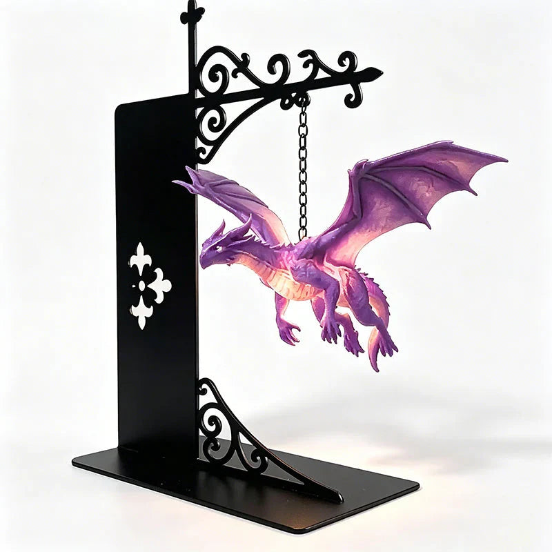 Floating Dragon Bookshelf Light with an Enchanted Glow