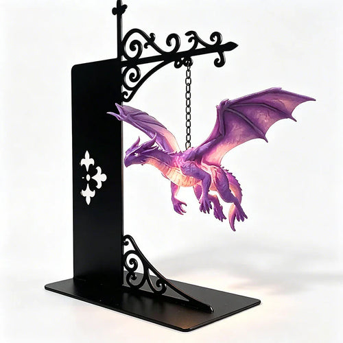Floating Dragon Bookshelf Light with an Enchanted Glow