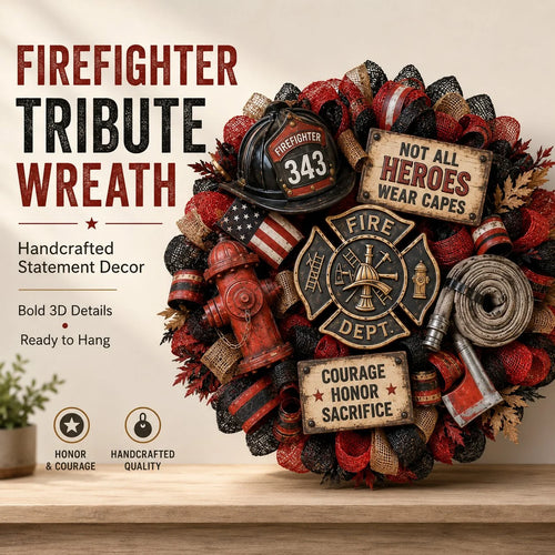 Purpose-Built Honor the Brave – Handcrafted Firefighter Tribute