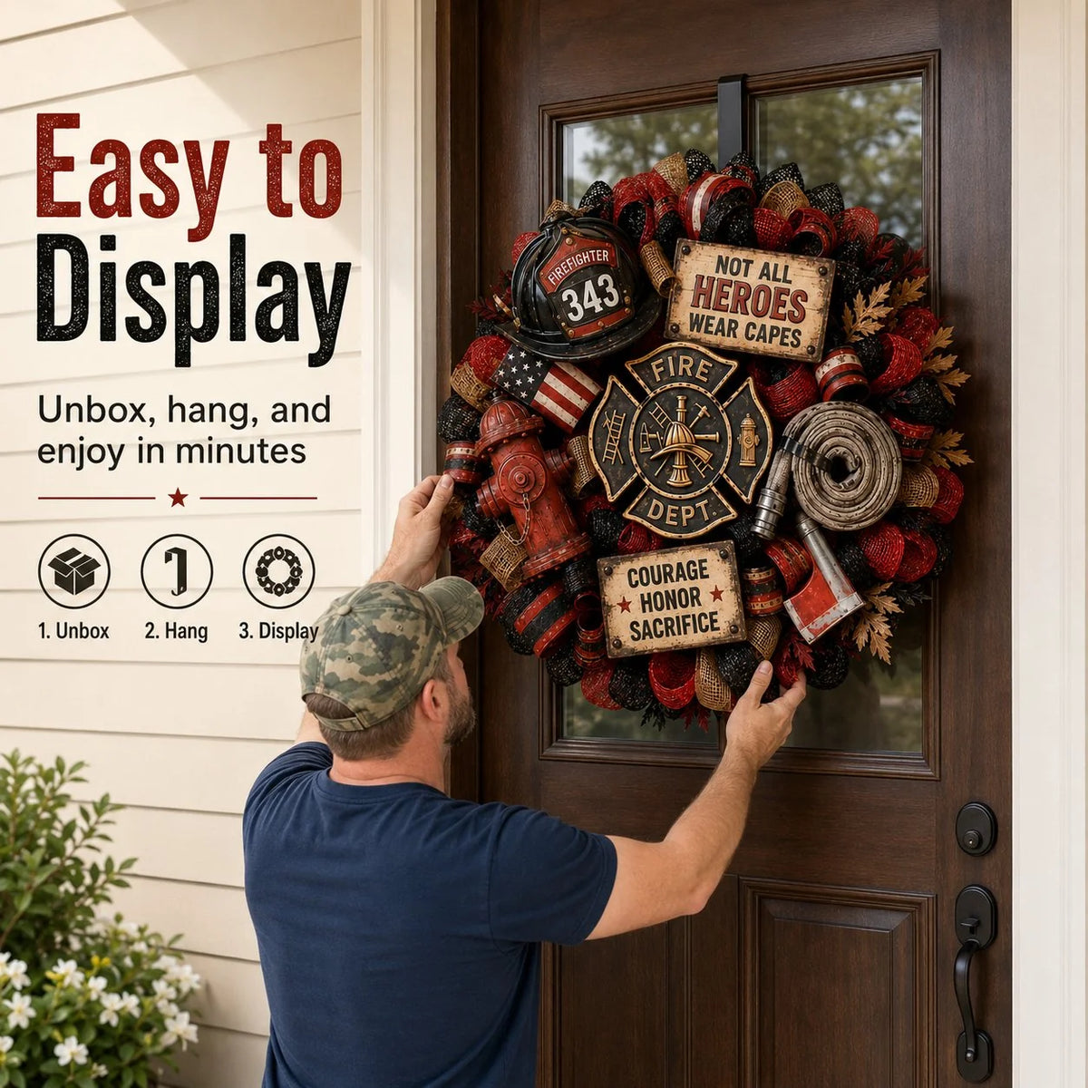 Purpose-Built Honor the Brave – Handcrafted Firefighter Tribute