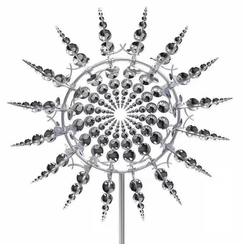 Outdoor-Ready 50%Garden Magic Kinetic Windmill for Garden Display