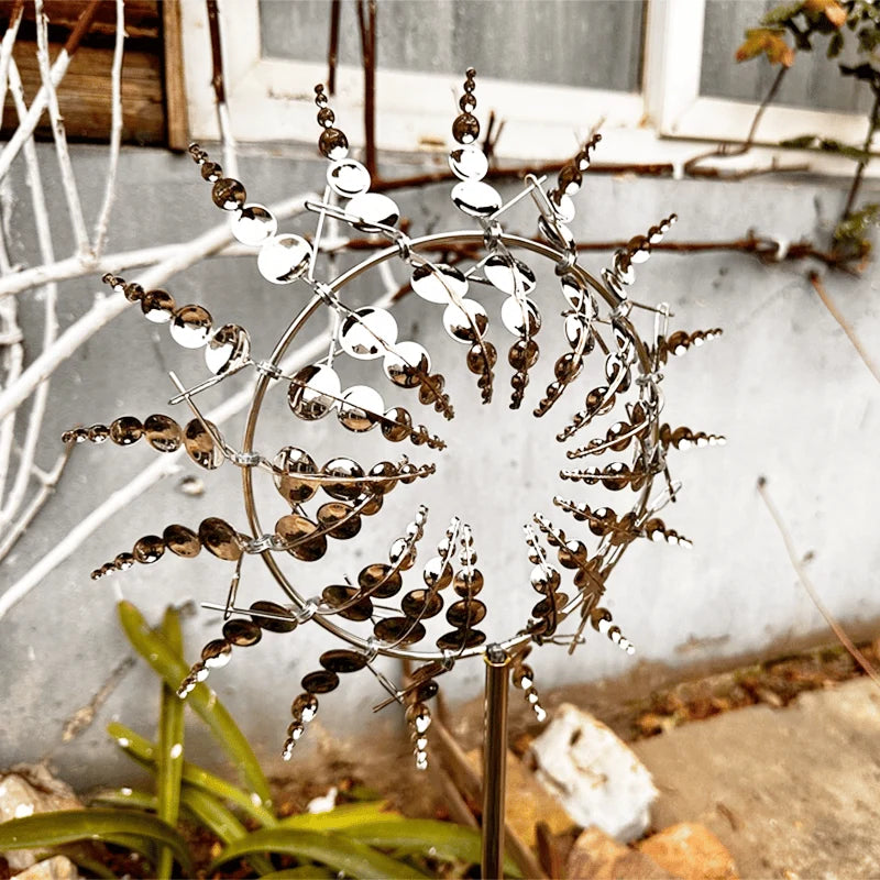 Outdoor-Ready 50%Garden Magic Kinetic Windmill for Garden Display
