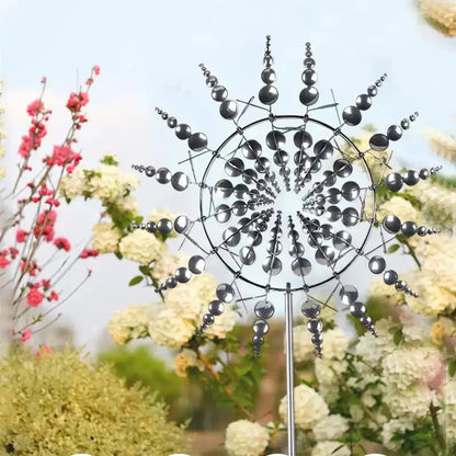 Outdoor-Ready 50%Garden Magic Kinetic Windmill for Garden Display