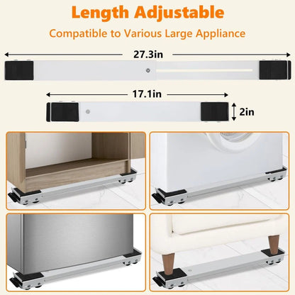 Purpose-Built 2-Pack Adjustable Telescopic Heavy Duty Metal Frame