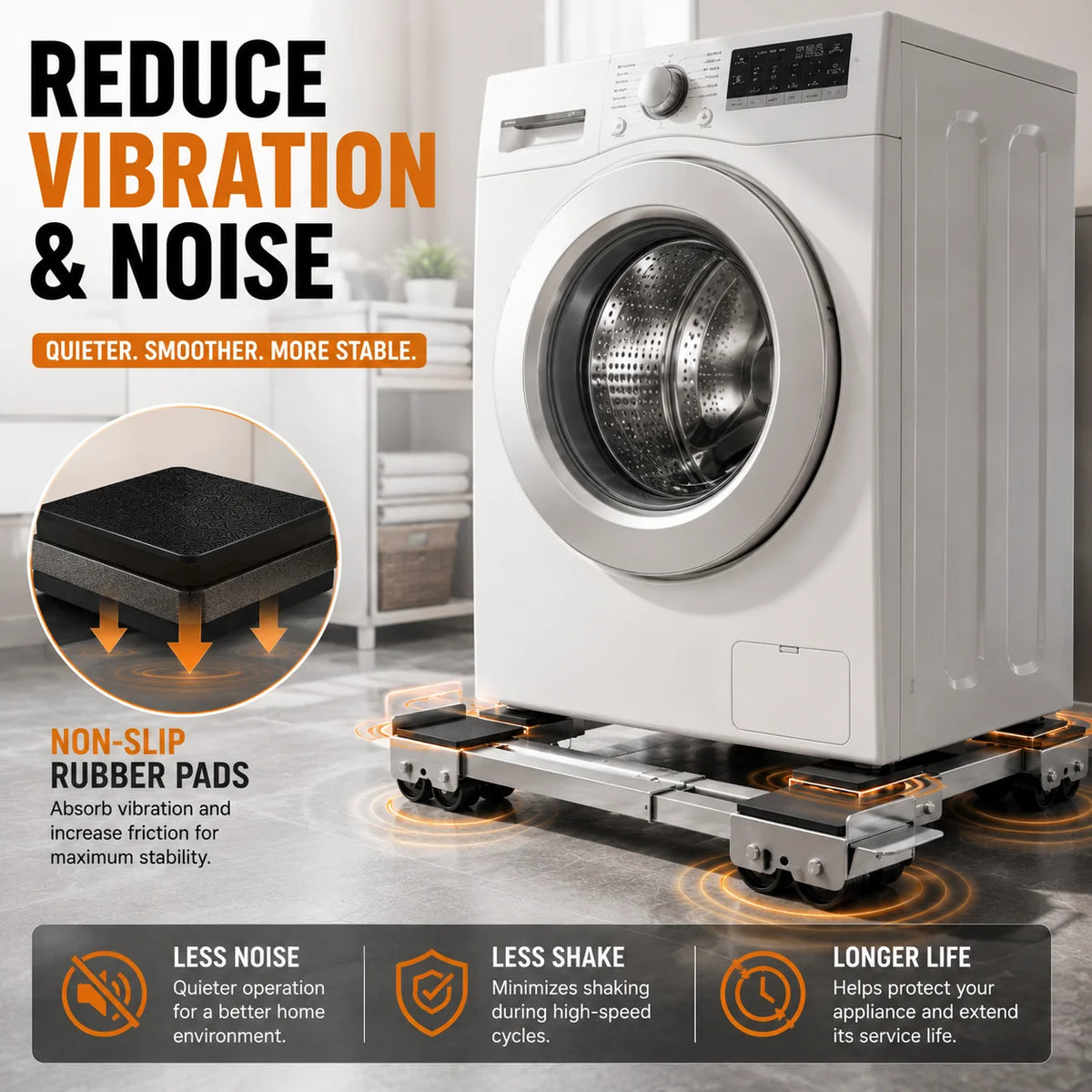 Purpose-Built 2-Pack Adjustable Telescopic Heavy Duty Metal Frame