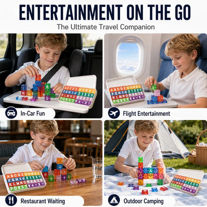 Magnetic Alphabet and Number Learning Cubes for Kids and Children